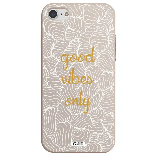 a white background with gold text Apple iPhone 7 Silicone Stone Case