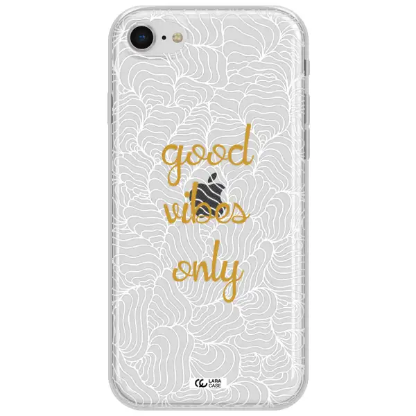 A White Background With Gold Text Apple Iphone Se 2020 Clear Tpu Case