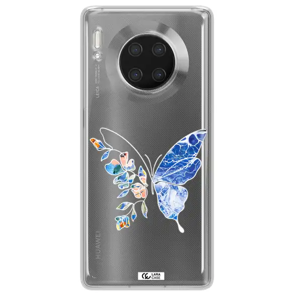 A White Background With Gold Text Huawei Mate 30 Pro Clear Tpu Case