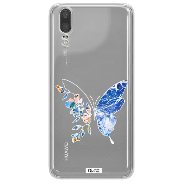 A White Background With Gold Text Huawei P20 Clear Tpu Case
