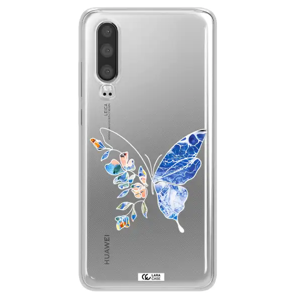 A White Background With Gold Text Huawei P30 Clear Tpu Case