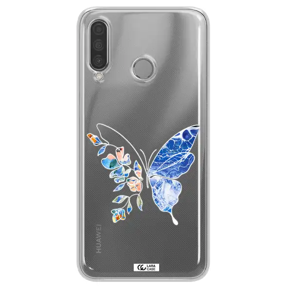 A White Background With Gold Text Huawei P30 Lite Clear Tpu Case