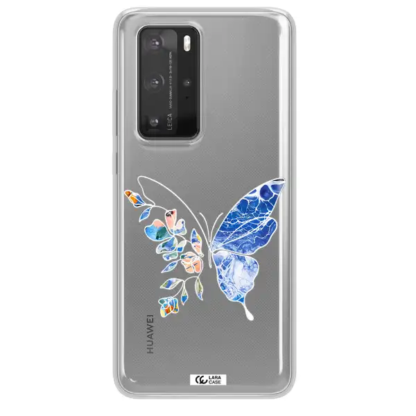 A White Background With Gold Text Huawei P40 Pro Clear Tpu Case