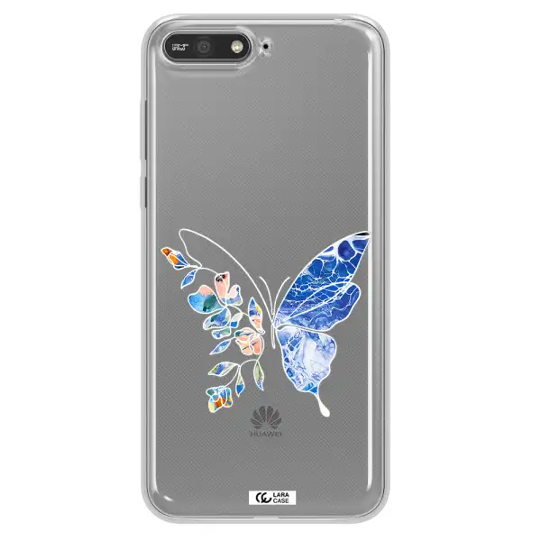A White Background With Gold Text Huawei Y6 2018 Clear Tpu Case