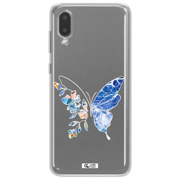 A White Background With Gold Text Samsung A02 Clear Tpu Case