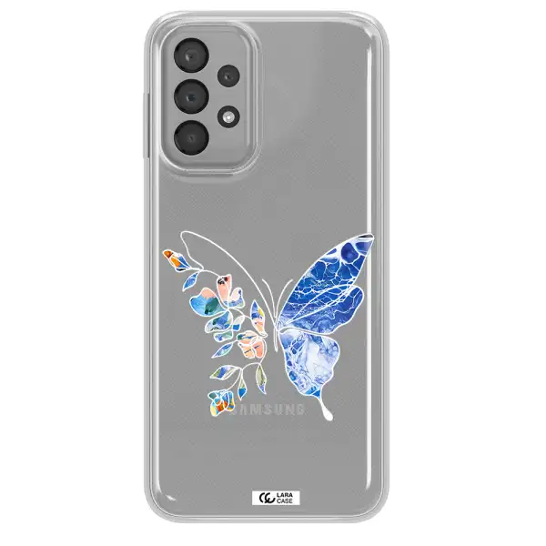 A White Background With Gold Text Samsung A23 Clear Tpu Case