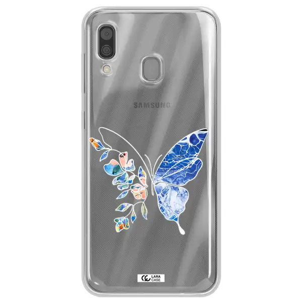 A White Background With Gold Text Samsung A30 Clear Tpu Case