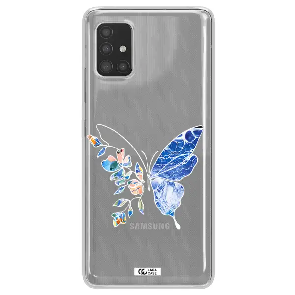 A White Background With Gold Text Samsung A51 Clear Tpu Case