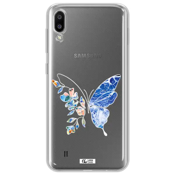 A White Background With Gold Text Samsung M10 Clear Tpu Case