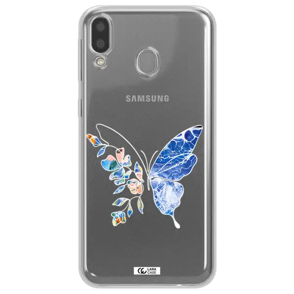 A White Background With Gold Text Samsung M20 Clear Tpu Case