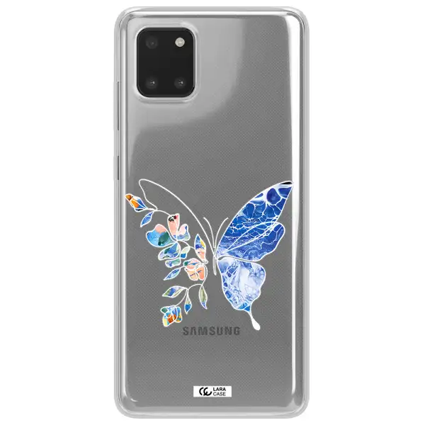 A White Background With Gold Text Samsung Note 10 Lite Clear Tpu Case