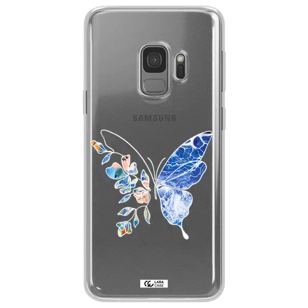 A White Background With Gold Text Samsung S9 Clear Tpu Case