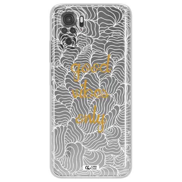 A White Background With Gold Text Xiaomi Redmi Note 10S Clear Tpu Case