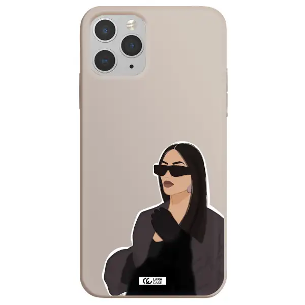 Minimalist Portrait Apple iPhone 11 pro max Silicone Stone Case