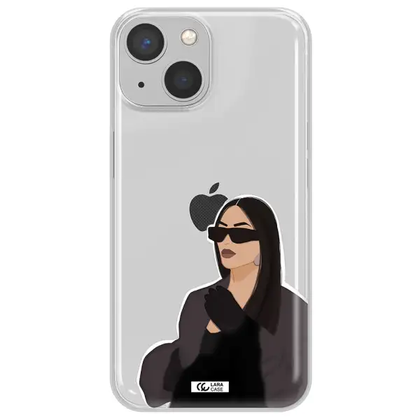 Minimalist Portrait Apple iPhone 13 mini Clear TPU Case
