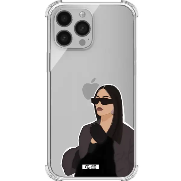Minimalist Portrait Apple iPhone 13 Pro Clear PC Case