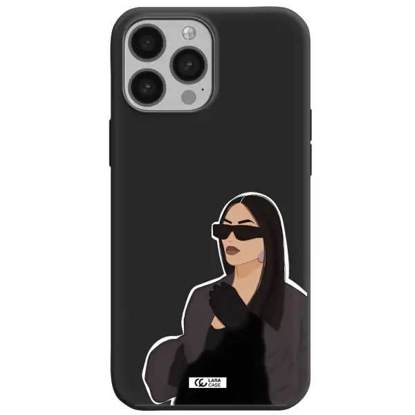 Minimalist Portrait Apple iPhone 13 Pro Max Silicone black Case