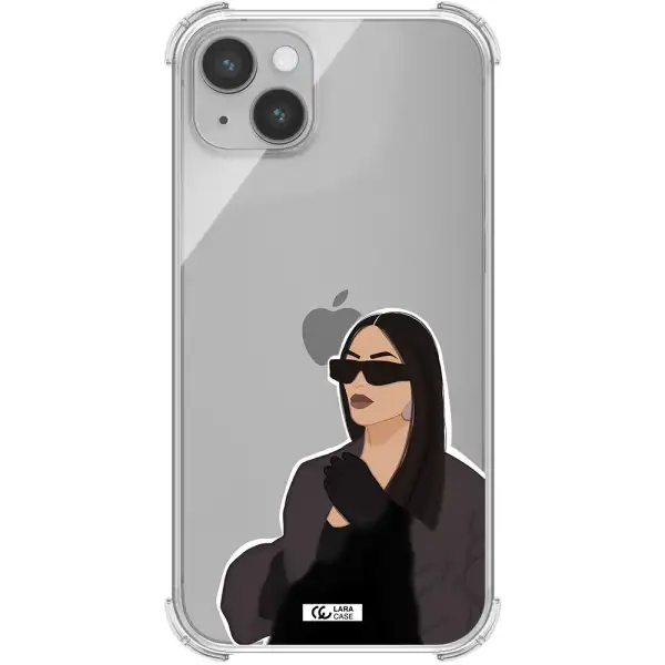 Minimalist Portrait Apple iPhone 14 Clear PC Case