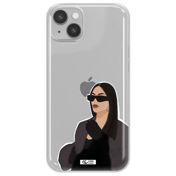 Minimalist Portrait Apple iPhone 14 Clear TPU Case