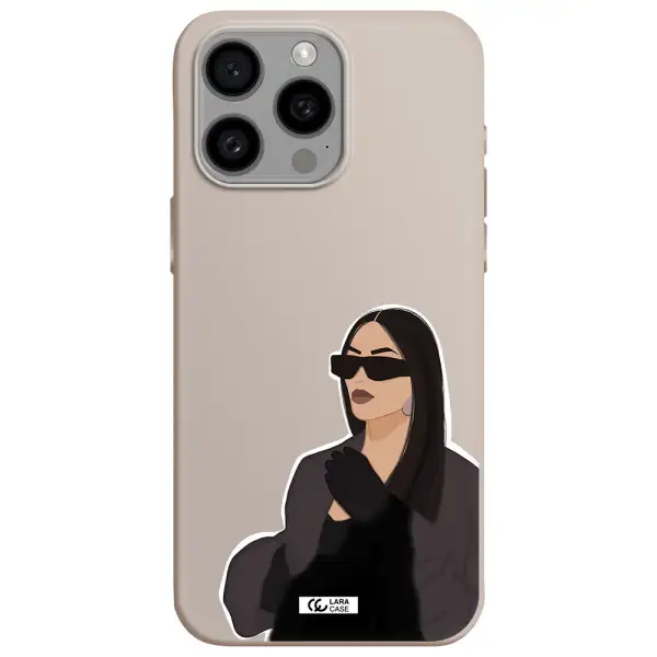 Minimalist Portrait Apple Iphone 15 Pro max Silicone Stone Case