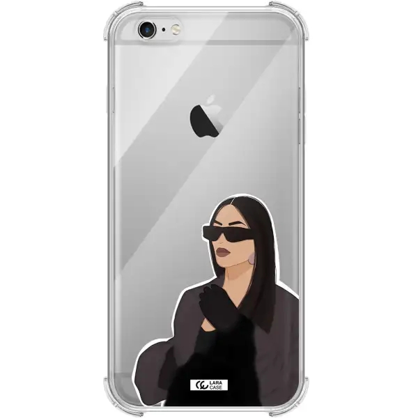 Minimalist Portrait Apple iPhone 6 s plus Clear PC Case