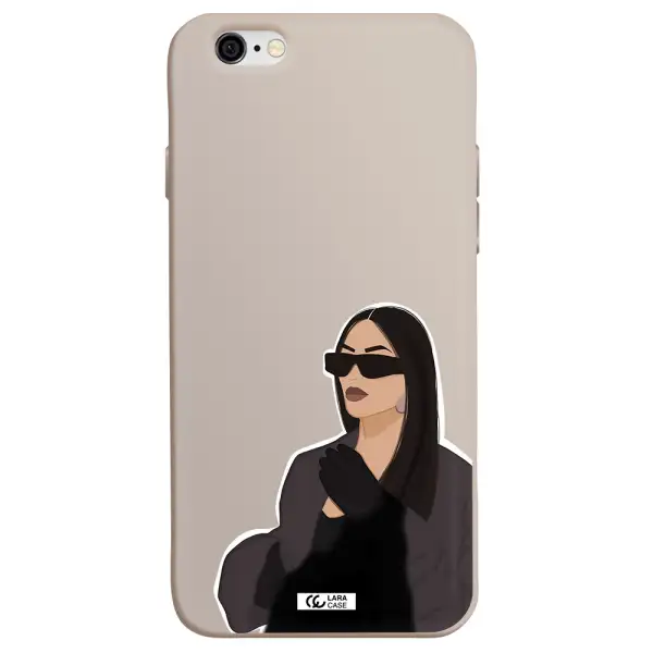 Minimalist Portrait Apple iPhone 6 Silicone Stone Case