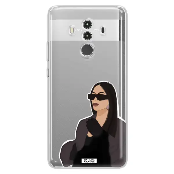 Minimalist Portrait Huawei Mate 10 Clear TPU Case