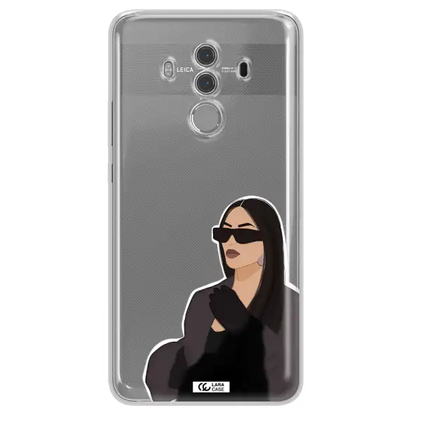 Minimalist Portrait Huawei Mate 10 Pro Clear TPU Case