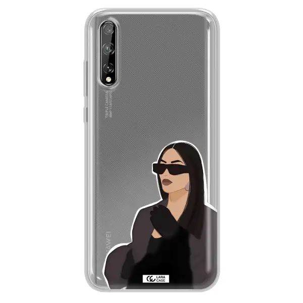 Minimalist Portrait Huawei P Smart S Clear TPU Case