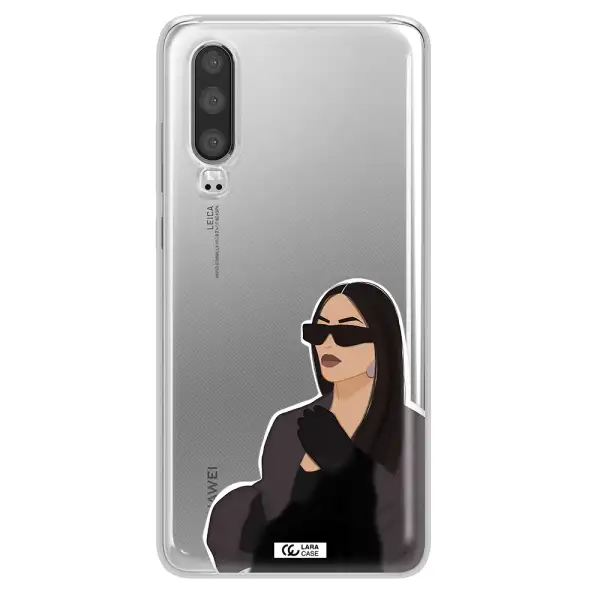 Minimalist Portrait Huawei P30 Clear TPU Case