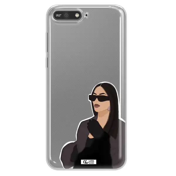Minimalist Portrait Huawei Y6 2018 Clear TPU Case