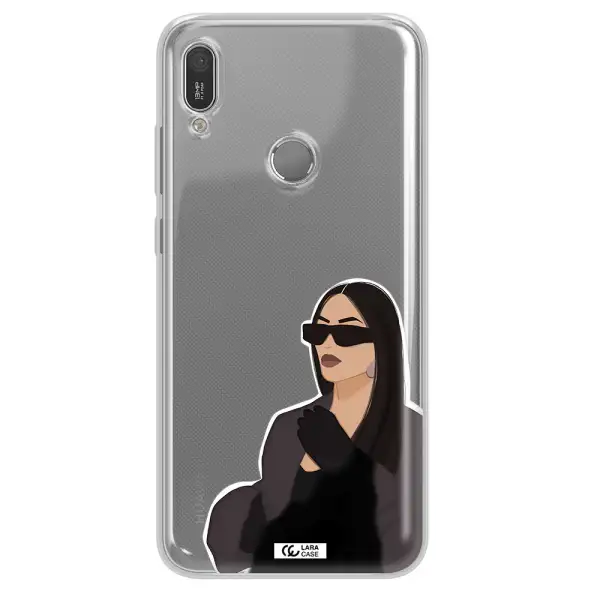 Minimalist Portrait Huawei Y6 2019 Clear TPU Case