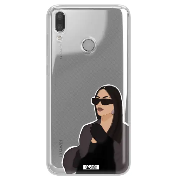 Minimalist Portrait Huawei Y7 2019 Clear TPU Case