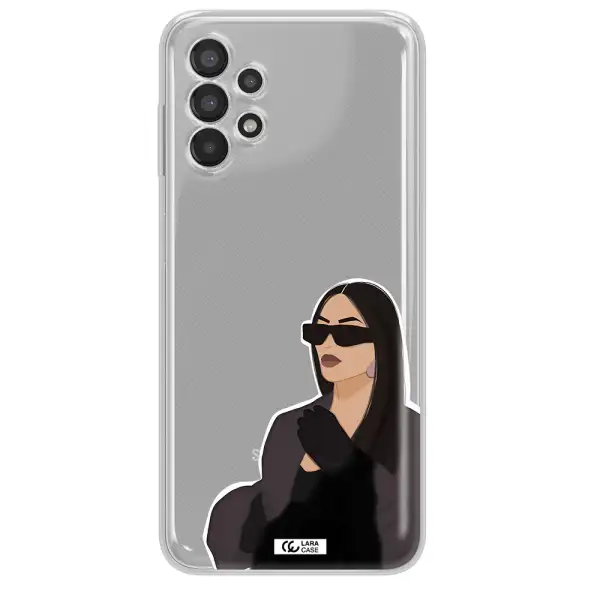 Minimalist Portrait Samsung A13 Clear TPU Case