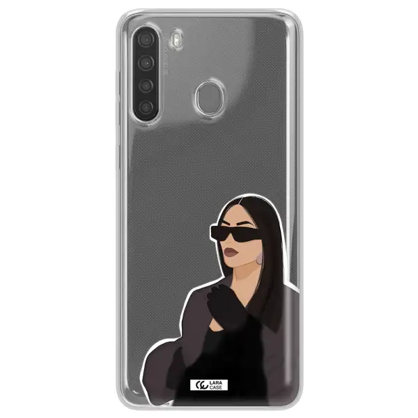 Minimalist Portrait Samsung A21 Clear TPU Case