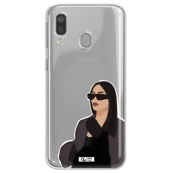 Minimalist Portrait Samsung A40 Clear TPU Case
