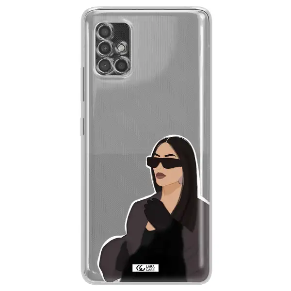 Minimalist Portrait Samsung A40S Clear Tpu Case