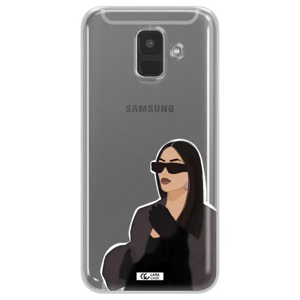 Minimalist Portrait Samsung A6 Clear TPU Case