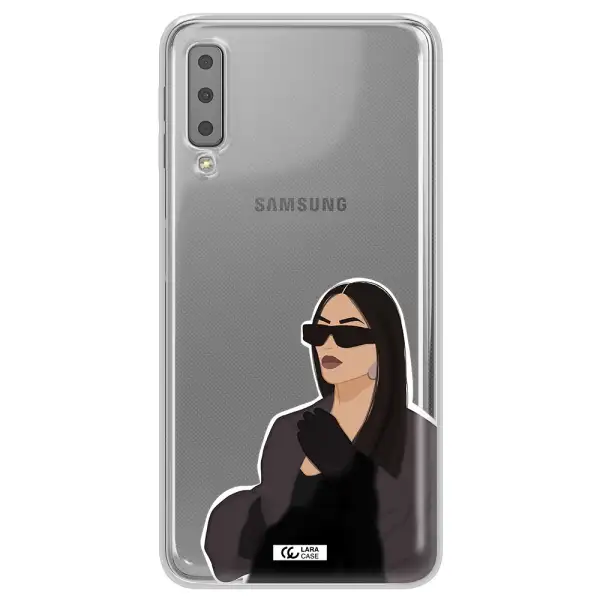 Minimalist Portrait Samsung A7 2018 Clear TPU Case