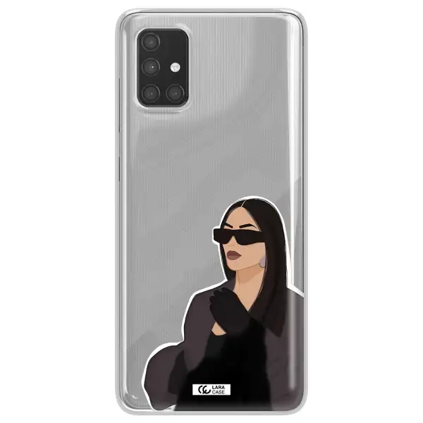 Minimalist Portrait Samsung A71 Clear TPU Case