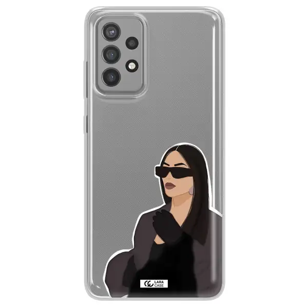 Minimalist Portrait Samsung A72 Clear TPU Case