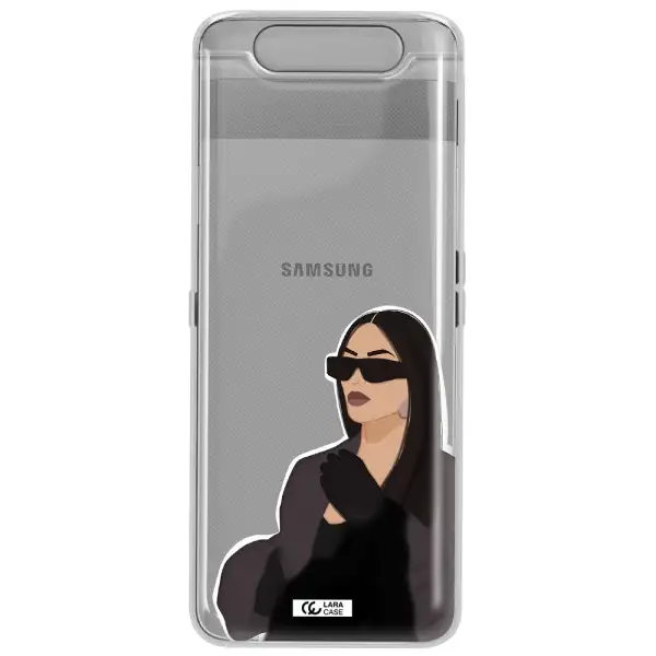 Minimalist Portrait Samsung A80 Clear TPU Case