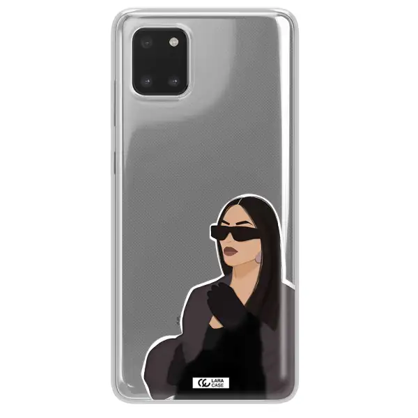 Minimalist Portrait Samsung A81 Clear TPU Case