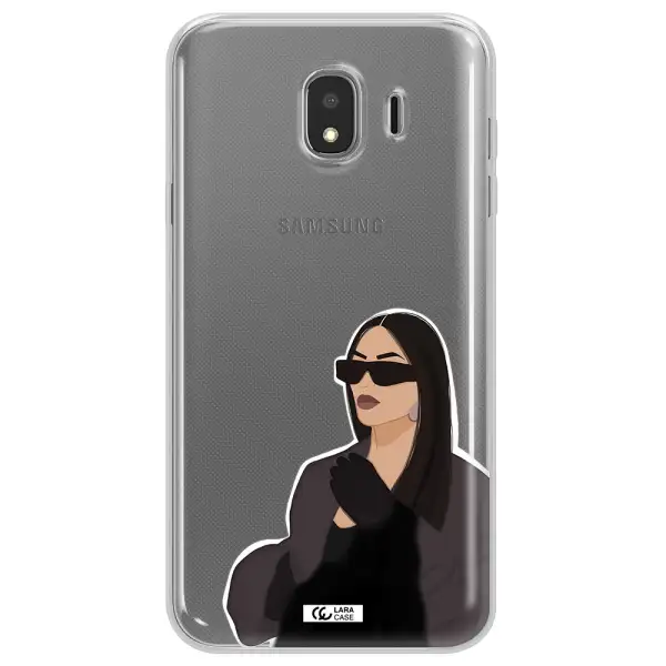 Minimalist Portrait Samsung J4 Clear TPU Case