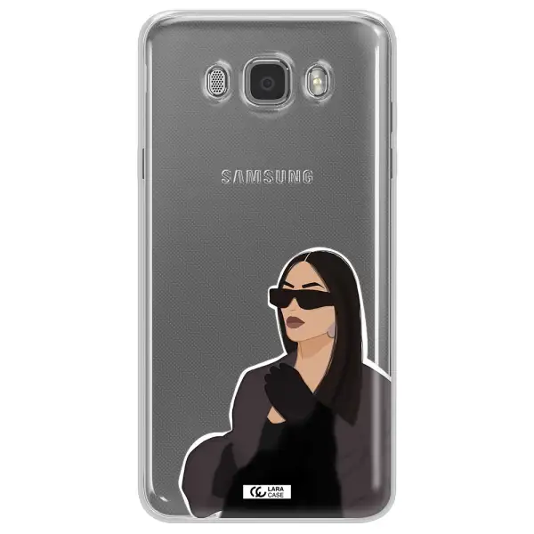 Minimalist Portrait Samsung J7 2016 Clear TPU Case