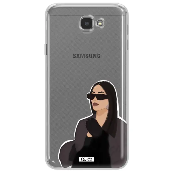 Minimalist Portrait Samsung J7 Prim Clear TPU Case