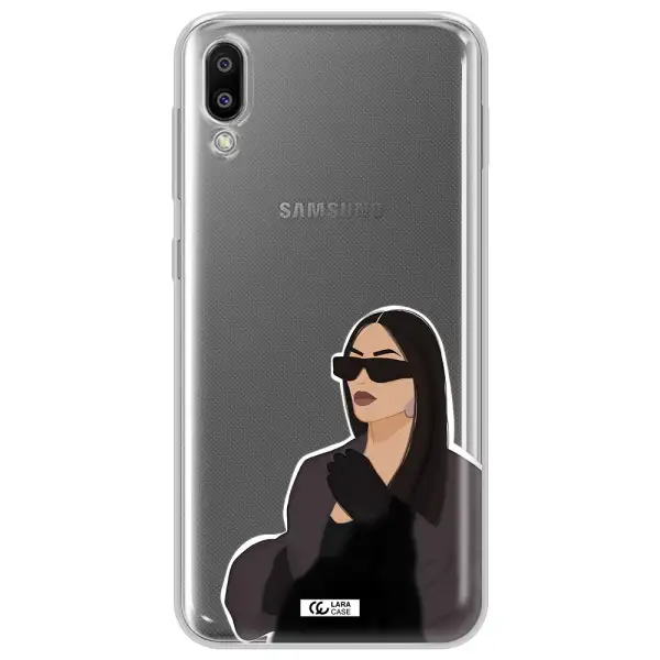 Minimalist Portrait Samsung M10 Clear TPU Case
