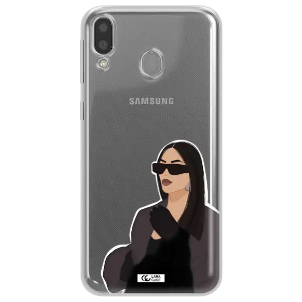 Minimalist Portrait Samsung M20 Clear TPU Case