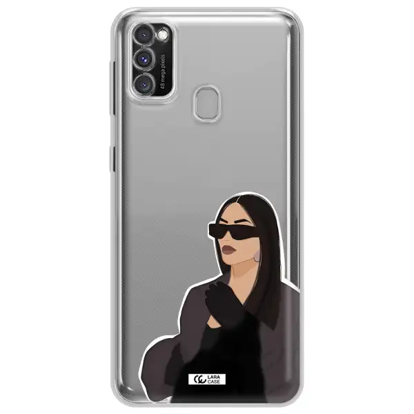 Minimalist Portrait Samsung M30S Clear TPU Case