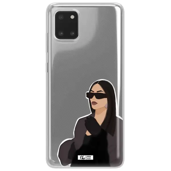 Minimalist Portrait Samsung Note 10 Lite Clear TPU Case